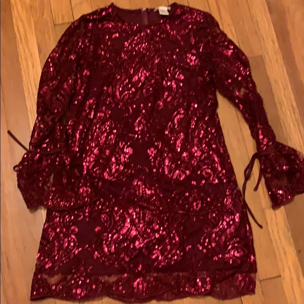 Sparkling, sequined holiday dress